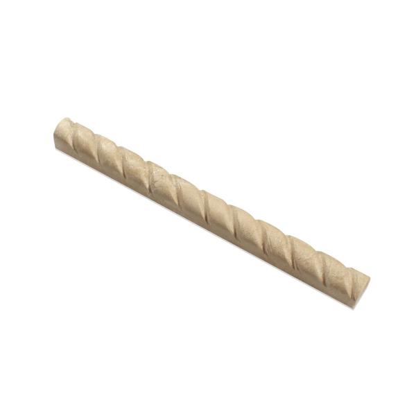 1 x 2 Honed Durango Travertine Rope Liner