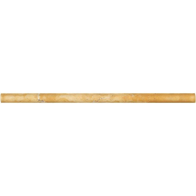 Honed Gold Travertine Pencil Liner