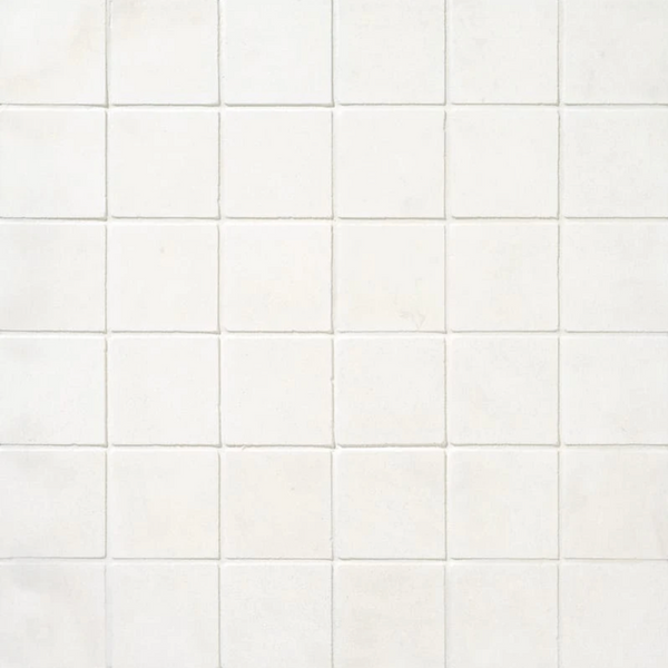 2"x2" White Pearl (Lymra) Limestone Mosaic Tile ( HONED )