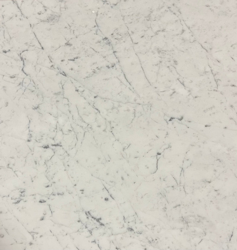 24x24 Carrara White Polished Marble Tile